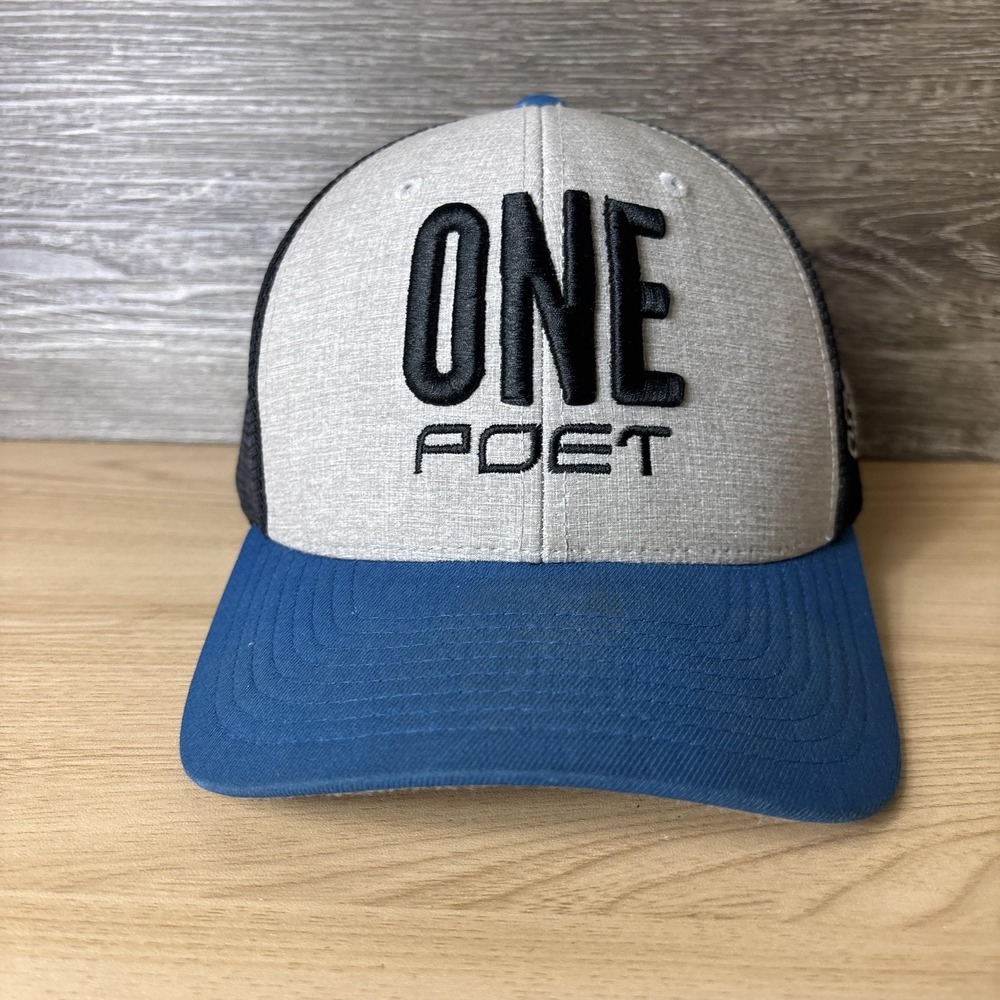 One Poet Hat Cap Snap Back Trucker Mesh 3 Billion Gallons Strong Mens